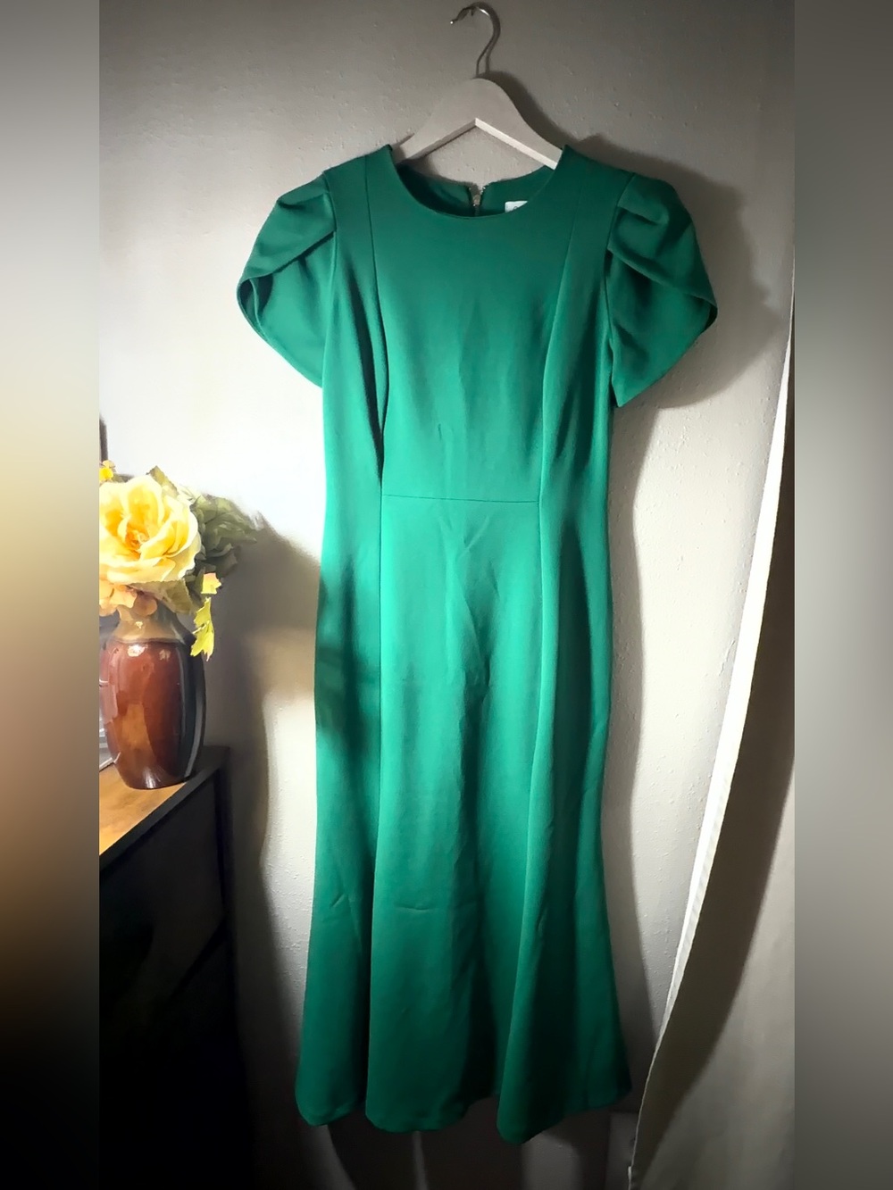 Calvin Klein Teal Green Maxi Dress